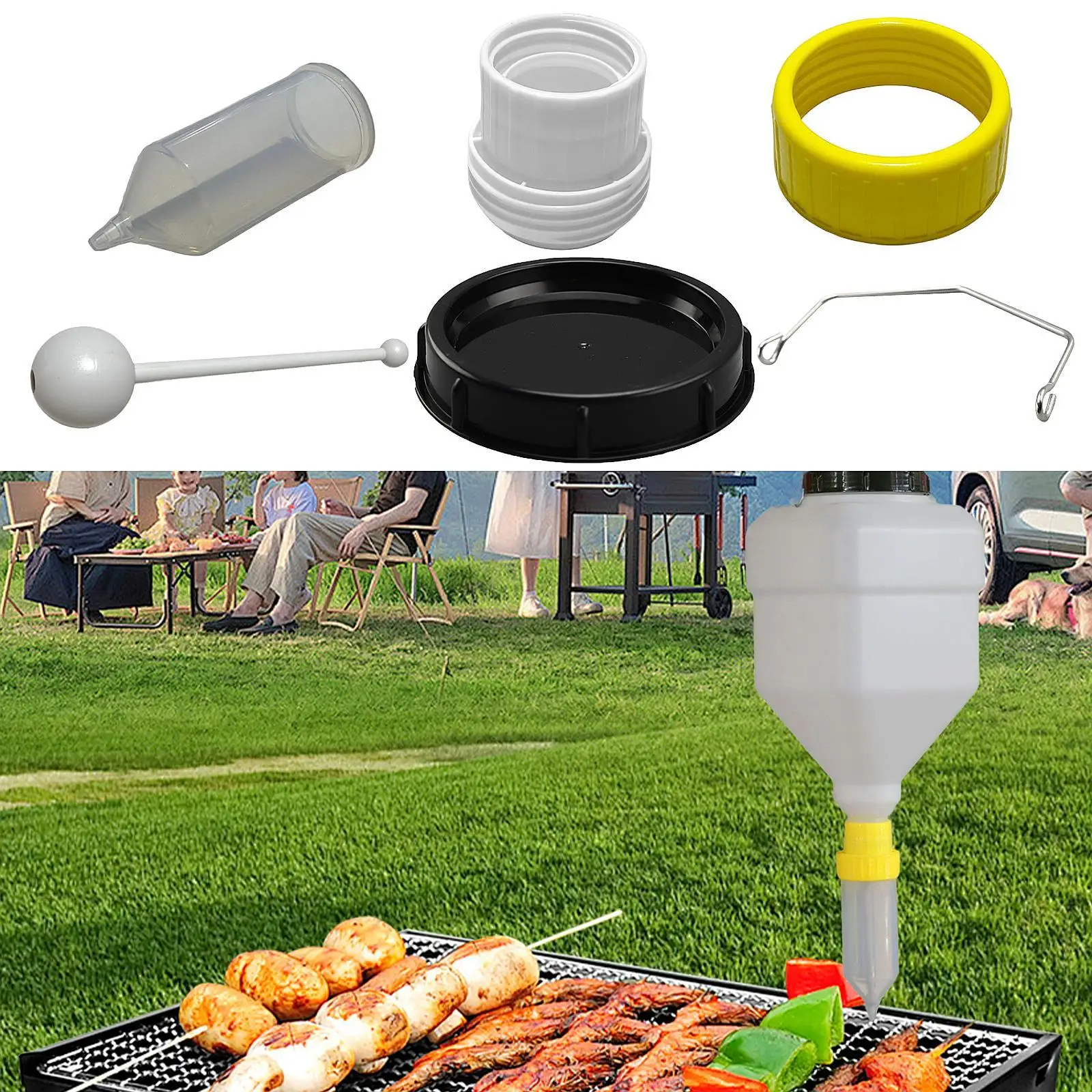 Sauce Squeeze Bottle Accessories Replacement Hanging Refillable Kitchen Accessory for Salad Kitchen Ketchup Mustard Sauce