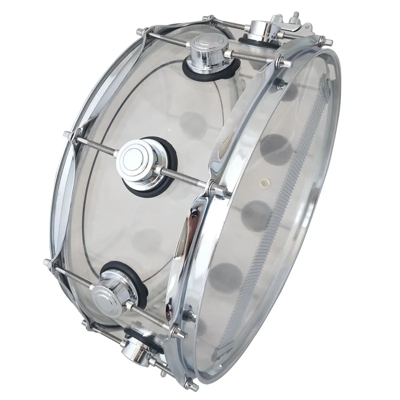 

STLF Comfort Drum Multicolor Percussion 14X5.5 Acrylic Snare Drum Professional