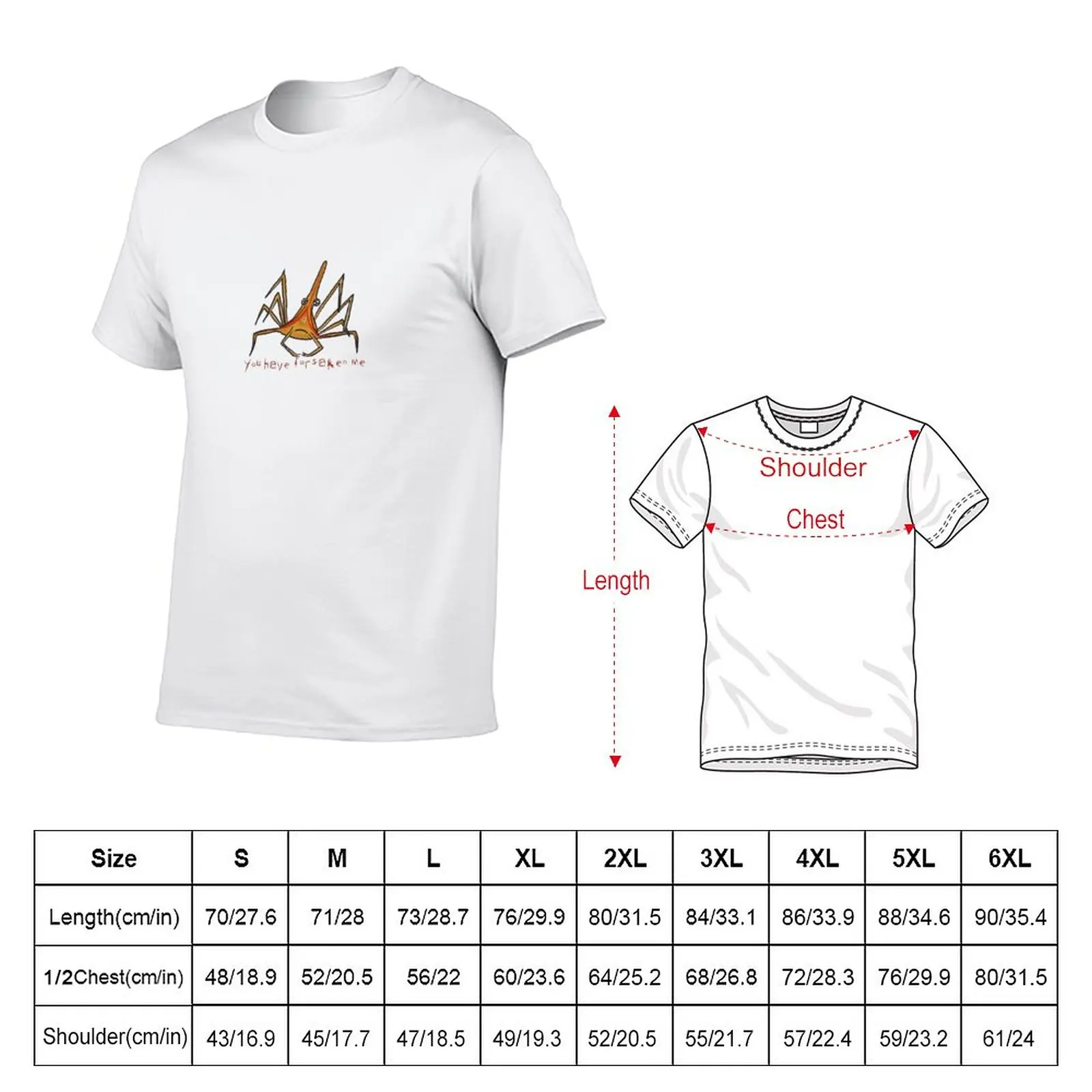 Forsaken Arrow Crab T-Shirt Short sleeve vintage t shirt Men's t shirts