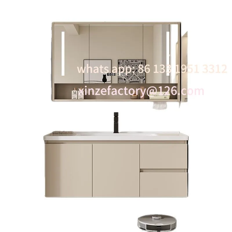 

Intelligent all-in-one washbasin new washbasin bathroom washstand cream bathroom cabinet combination