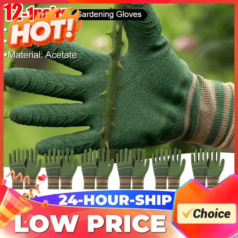 Gardening Gloves Thorn Proof Protection Glove Breathable Rose Gloves Waterproof Garden Gloves for Cactus Rose and Blackberry
