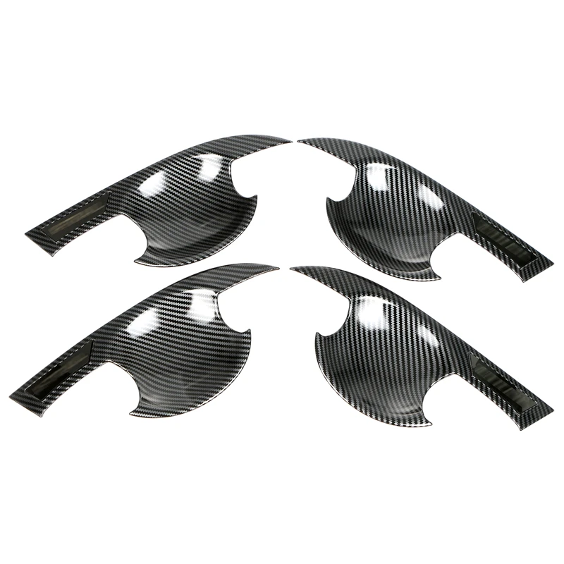 

For Nissan X-Trail 2021-2022 4pcs Car Door Handle Cover Bowl Trim Sticker Car Outer Door Bowl Cover Auto Decoration Accessories