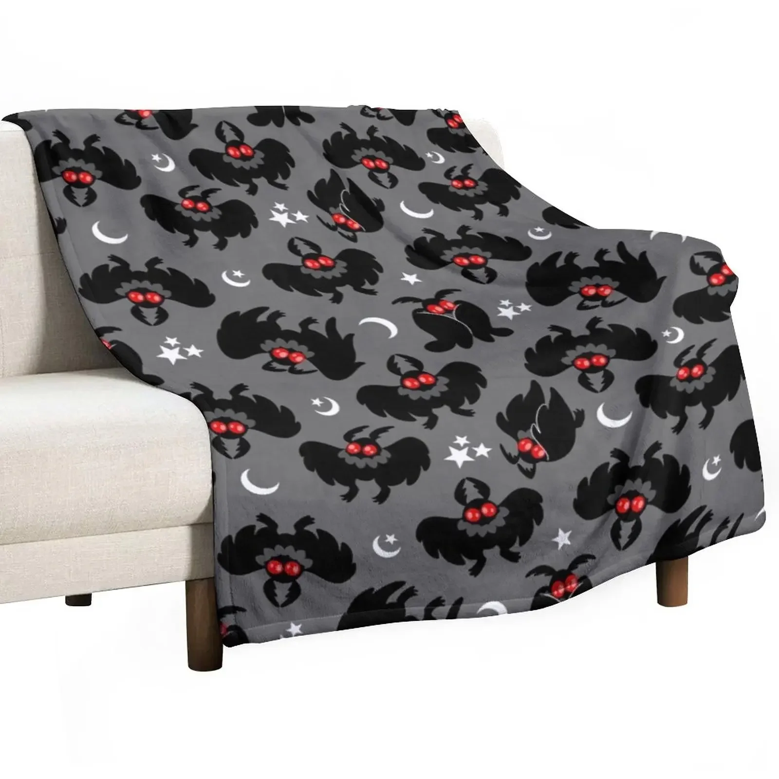 

Cute Cryptids - Mothman Pattern Throw Blanket Luxury Brand Polar Blankets