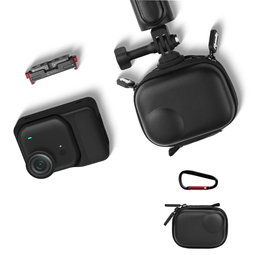 

Mini Carrying Case for Insta360 Go Ultra, Travel Storage Bag PU Leather Protective Cover Organizer Case for Go Ultra Camera