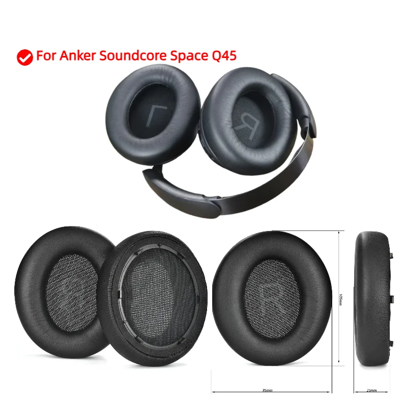 

Replacement Earpads for Anker Soundcore Space Q45 Earmuffs Ultra-soft Sponge Cushion Cover Headphone