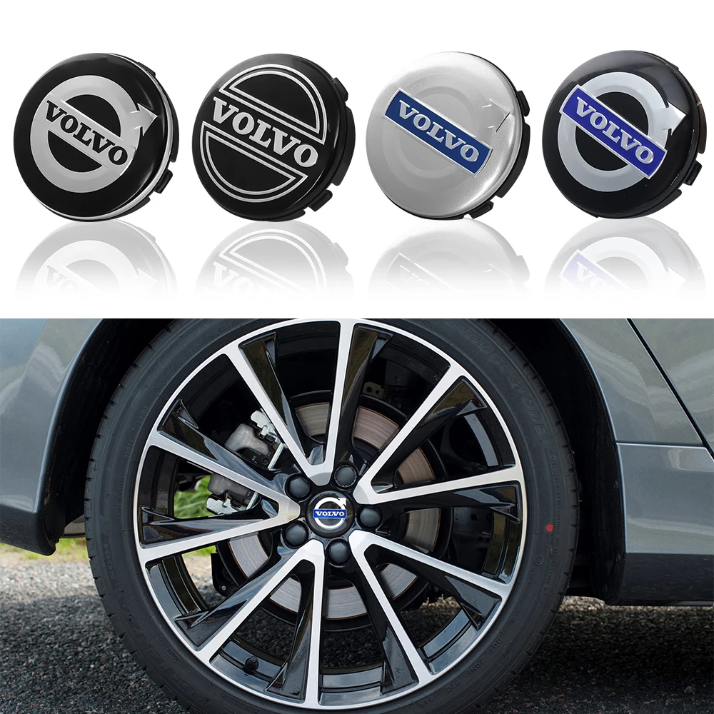 4pcs 64mm Car Badge Wheel Center Cover Hubcaps Decoration For Volvo XC90 XC60 C30 T6 S60 C70 XC40 V40 XC70 V70 V60 V50 S80 S80