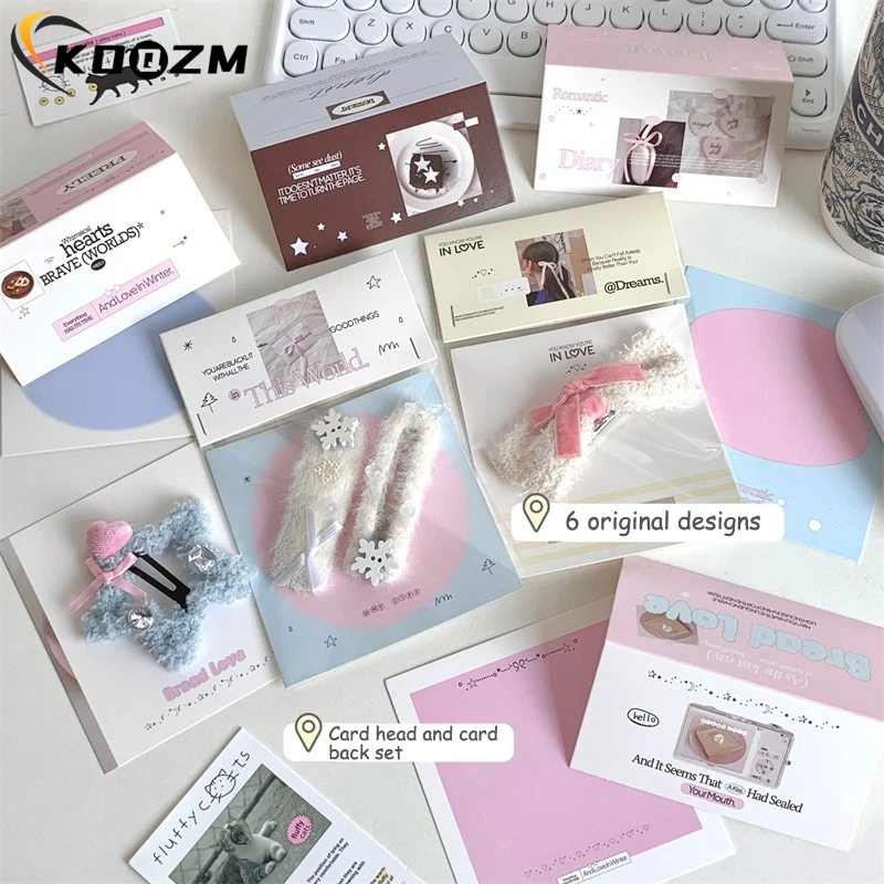 Kpop Photo Card Holder Set, Cartão de Cabeça, Back Fix Decor Paper Board, DIY Packing Material, Gift Packaging Jóias, 3 ", 10Set