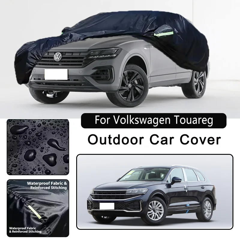 

Чехлы для автомобилей Volkswagen Touareg, водонепроницаемые, пылезащитные, для защиты от солнца, дождя и снега, из плотной ткани Оксфорд, автомобильные аксессуары
