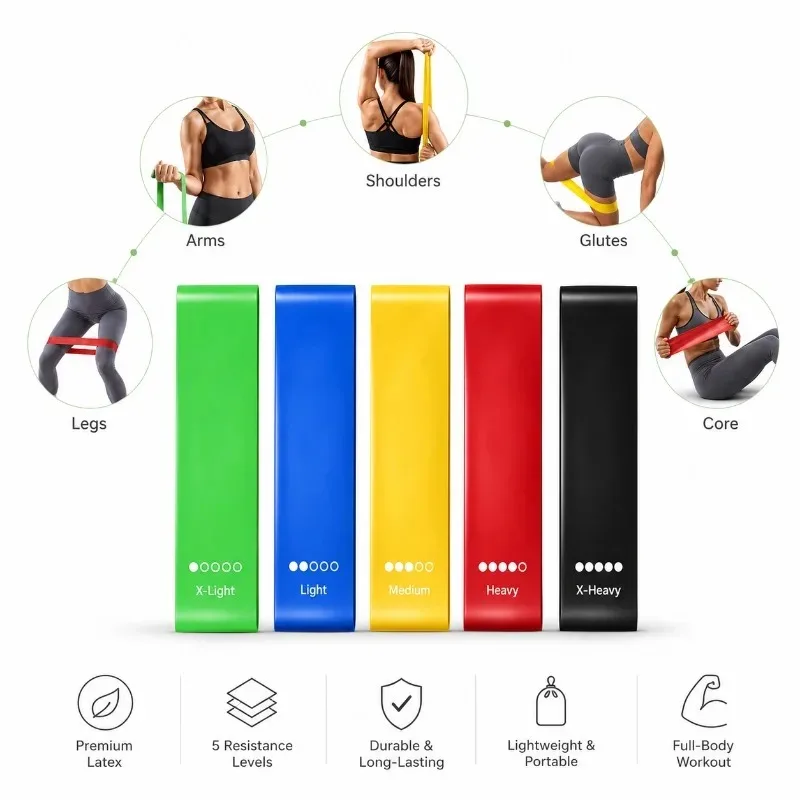 Resistance Bands Set for Home Fitness