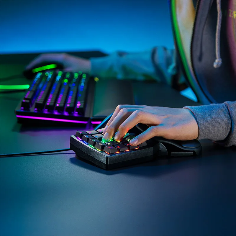 Professional version of one-handed game simulation optical axis keyboard e-sports backlight