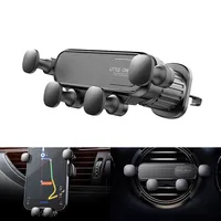 Gravity car phone holder for 4.7-7 inch mobile phone car air vent phone mount universal shockproof GPS clip smartphone stand