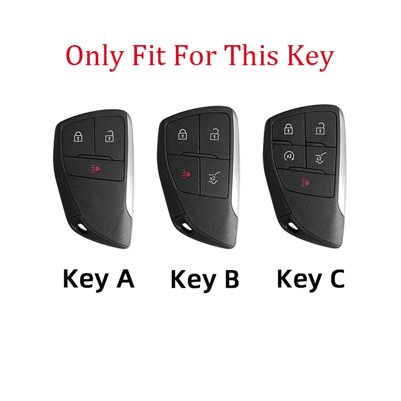 Car Key Cover Fob Case Shell for GMC Yukon Sierra At4 2024 for Buick ENVISION S Plus Avenir 2023 for Chevrolet Suburban Tahoe