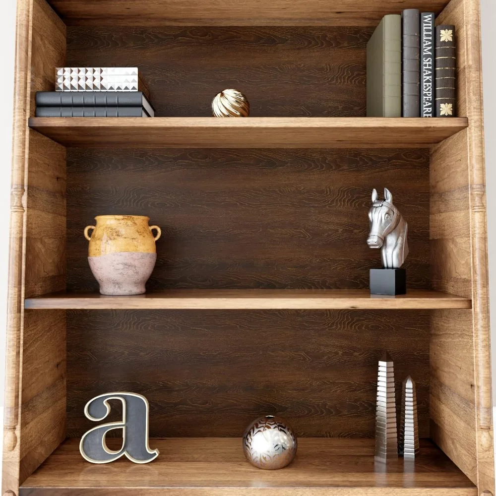 ورق اتصال كبير من الخشب البني الداكن مقاوم للماء يغطي سطح الطاولة ورق حائط ذاتي اللصق لإعادة تشكيل المنزل