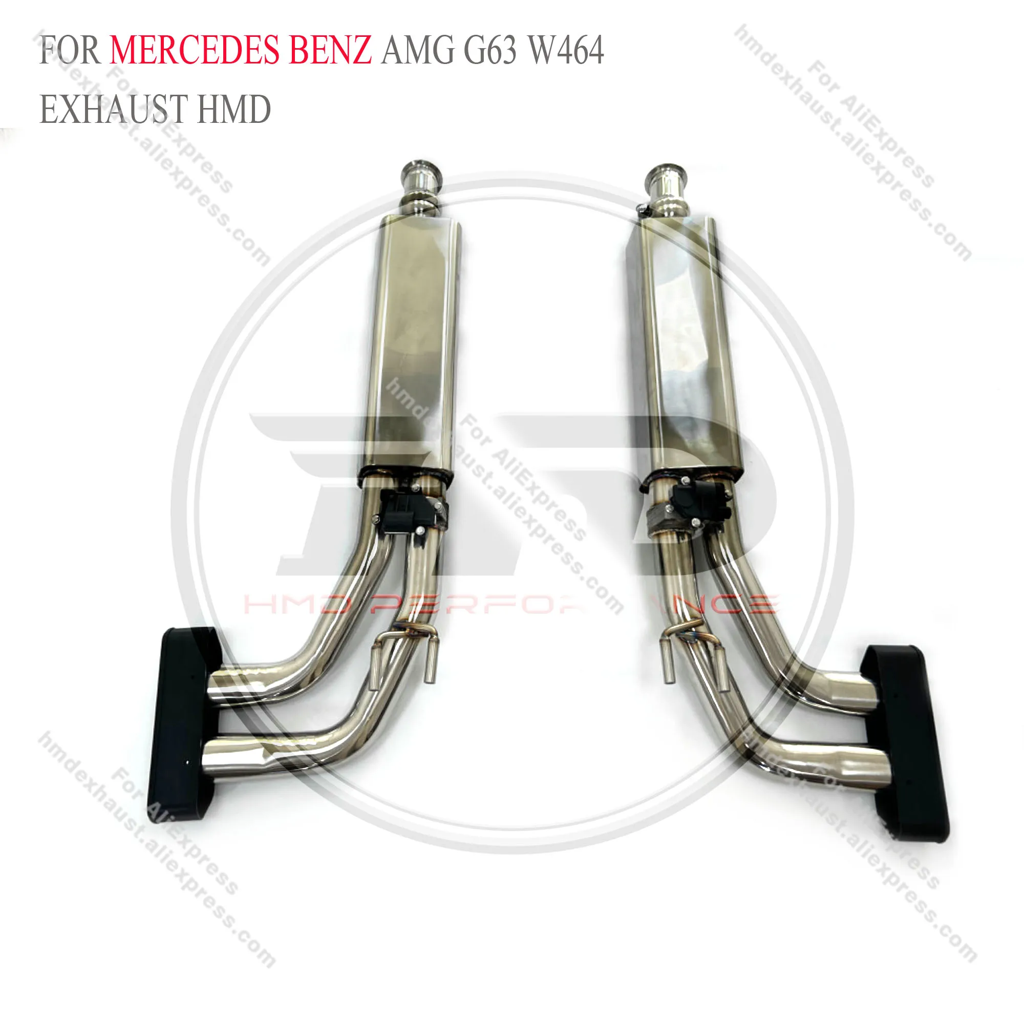 HMD Stainless Steel Exhaust System Four Or Six Out Catback Is Suitable For Benz G500 G63 G65 Modification Electronic Valve