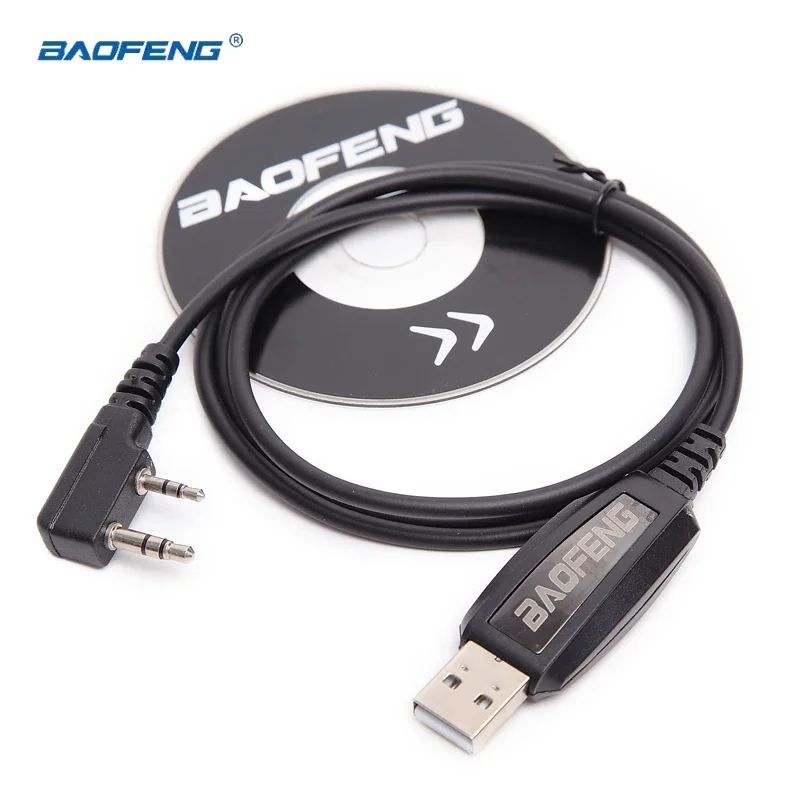 Original BAOFENG BF-T1 USB Programming Cable UHF 400-470mhz with CD Driver for BAOFENG BF-T1 Mini Walkie Talkie Radio Accessory