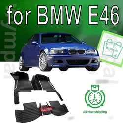 Car Floor Mats For BMW E46 1998-2004 DropShipping Center Auto Interior Accessories 100% Fit Leather Carpets Rugs Foot Pads