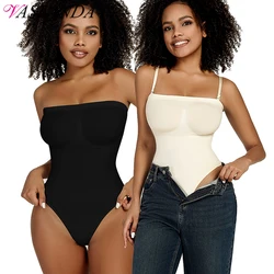 Body con hombros descubiertos para mujer, ropa moldeadora de cintura, tangas, moldeador de cuerpo, ropa interior adelgazante, corsé, Fajas Colombianas