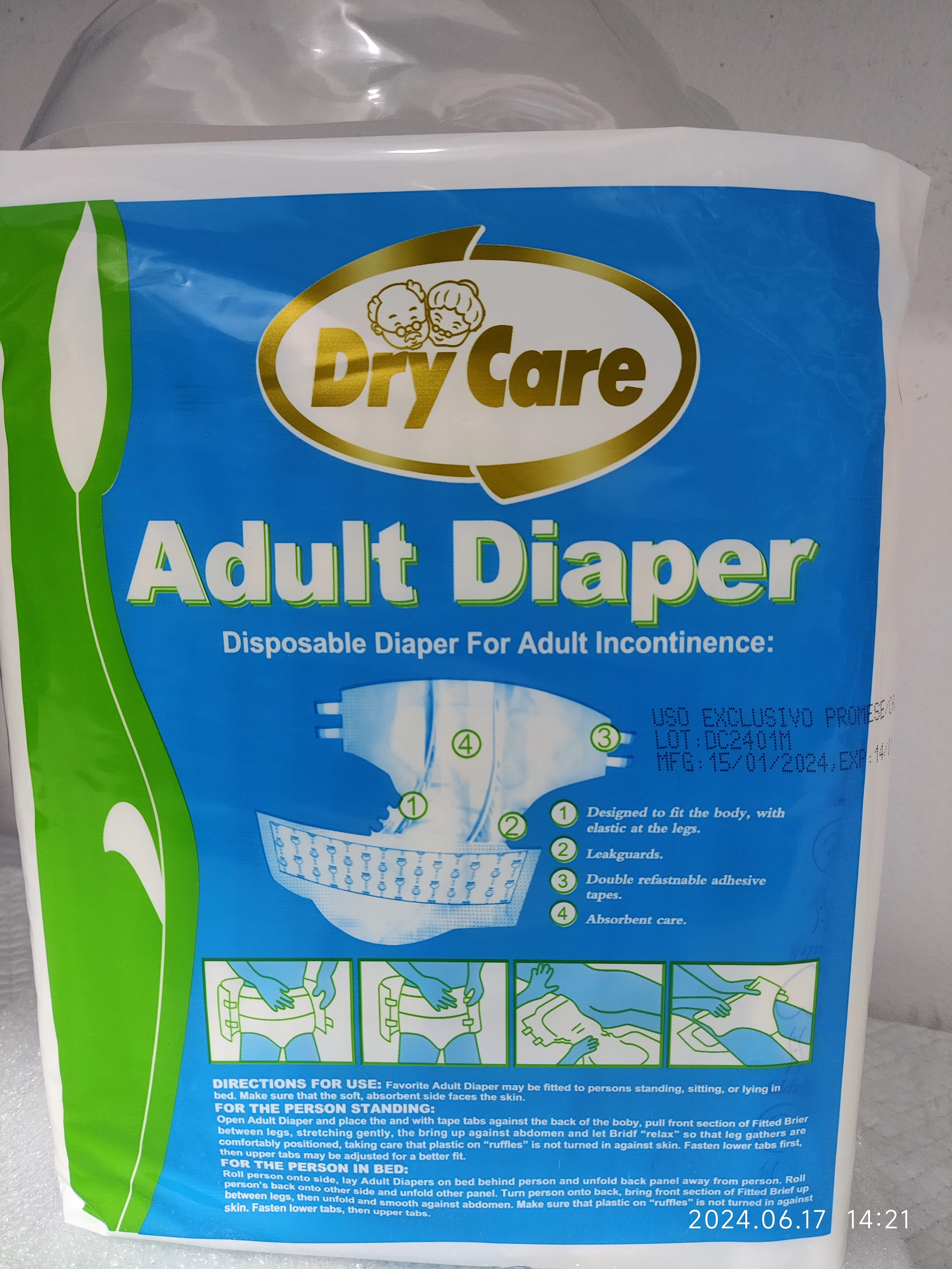 Wholesale elderly diapers Disposable Adult diapers for sales