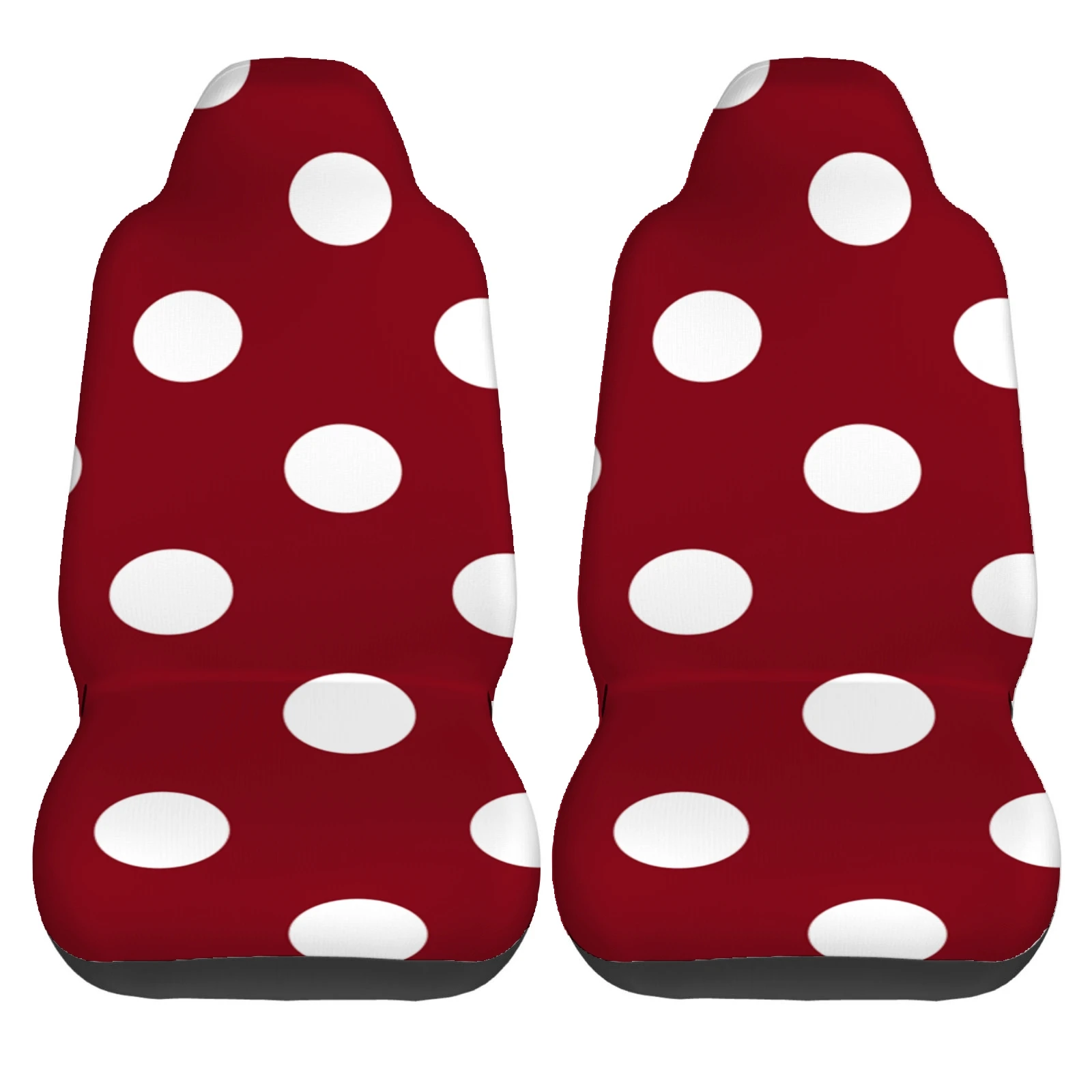 24 options Polka Dot car accessories Front Seat Covers Set of 2  for Vehicle Car SUV Truck Van Seat Protector Accessory Deco