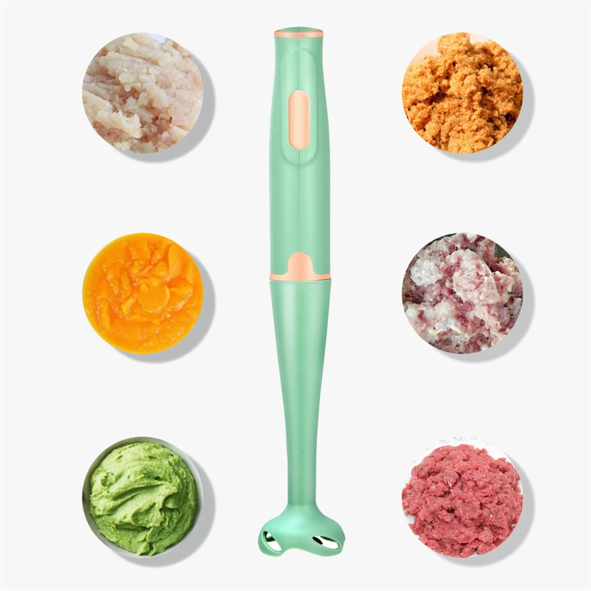 Hand Blender Kitchen Food Vegetable Grinder Food Mixer Purees Smoothies Shakes Sauces Soups Sage US Plug