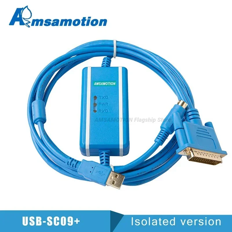 USB-SC09 Suitable Mitsubishi FX/A Series FTDI Type PLC Programming Cable Download Line