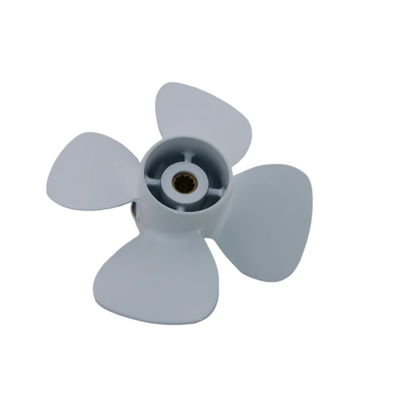 Captain Aluminum Propeller 10x7 Fit Yamaha Outboard Engines 9.9HP F9.9 15HP F15C F15 F20 High Thrust 683-45952-00-EL 4 Blades