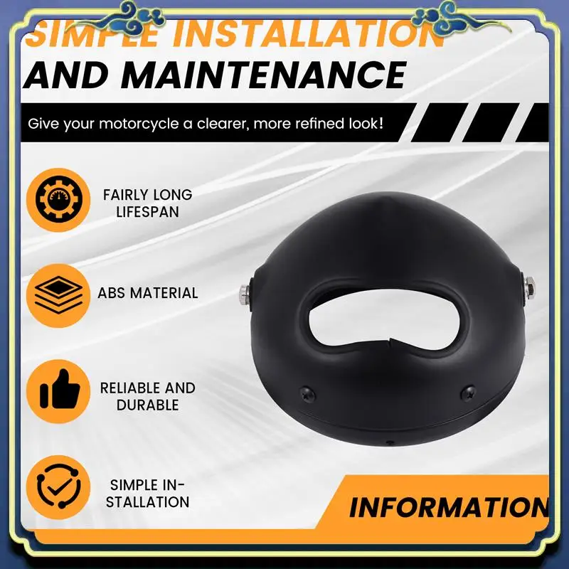 

AU16-5-3/4 Inch 5.75 Inch Motorcycle Headlights Housing Bucket For Motorcycle Accessories Black