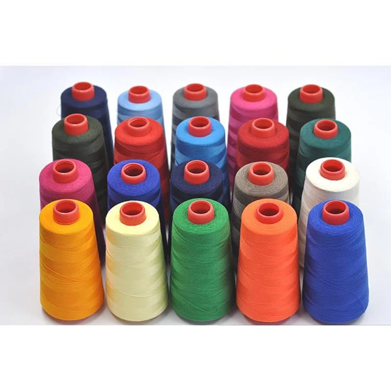 1 Pcs  3000 Yards Overlocking Sewing Machine Industrial Polyester Thread Metre Cones