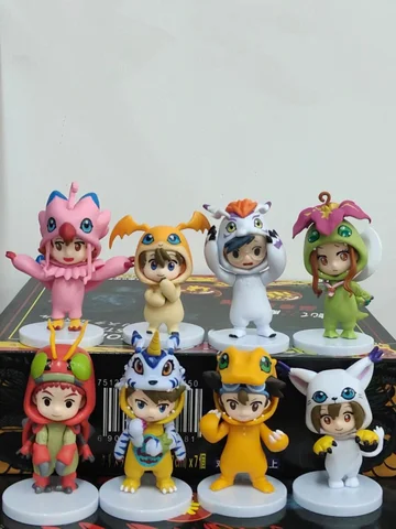 Högkvalitativa 8 st/set Anime Digital Monster Digimon Cosplay Söt Actionfigur Modellleksaker för barn 12 best sales Funko Pop Digimon - №6