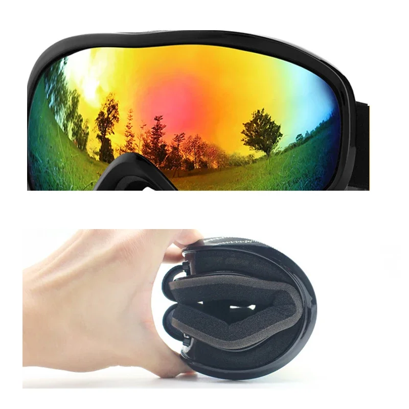 Gafas magnéticas de Motocross para hombre y mujer, lentes deportivas antiniebla para esquí, montaña y nieve, para exteriores, 2024