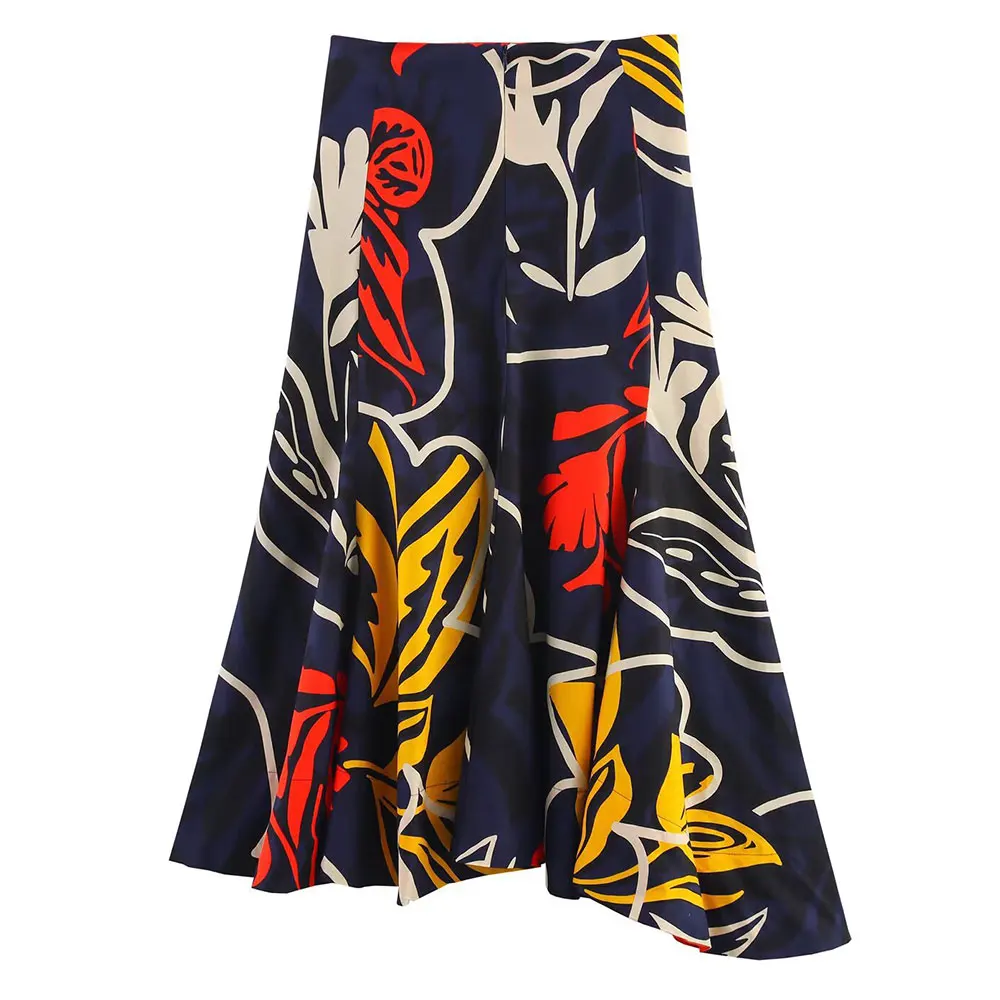 

Popular High-Waisted Printed Skirt from European And American Fashion Women's Clothing Accessory
