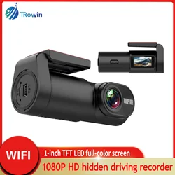 1080P DVR Dash Cam Mini hidden 1 Inch TFT Screen Mobile WiFi app 24H parking monitor car WDR Video Recorder Night vision