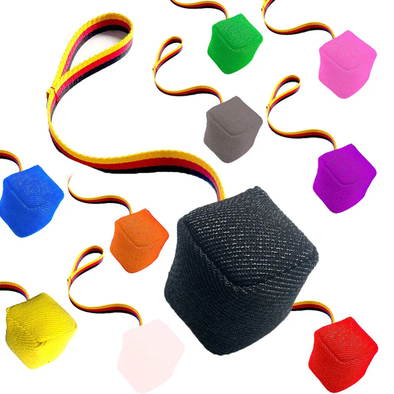 Dog Training Bite Pillow Jute Safe Biting Pad Dog Tug Toy for Interactive Play Fetch Molar for Tug of War Schutzhund Young Dogs