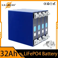 Lifepo4 Battery 3.2V 32Ah Rechargeable Batteries Grade A Cell for DIY 12V 24V 48V Power Supply Solar System Energy Power Battery