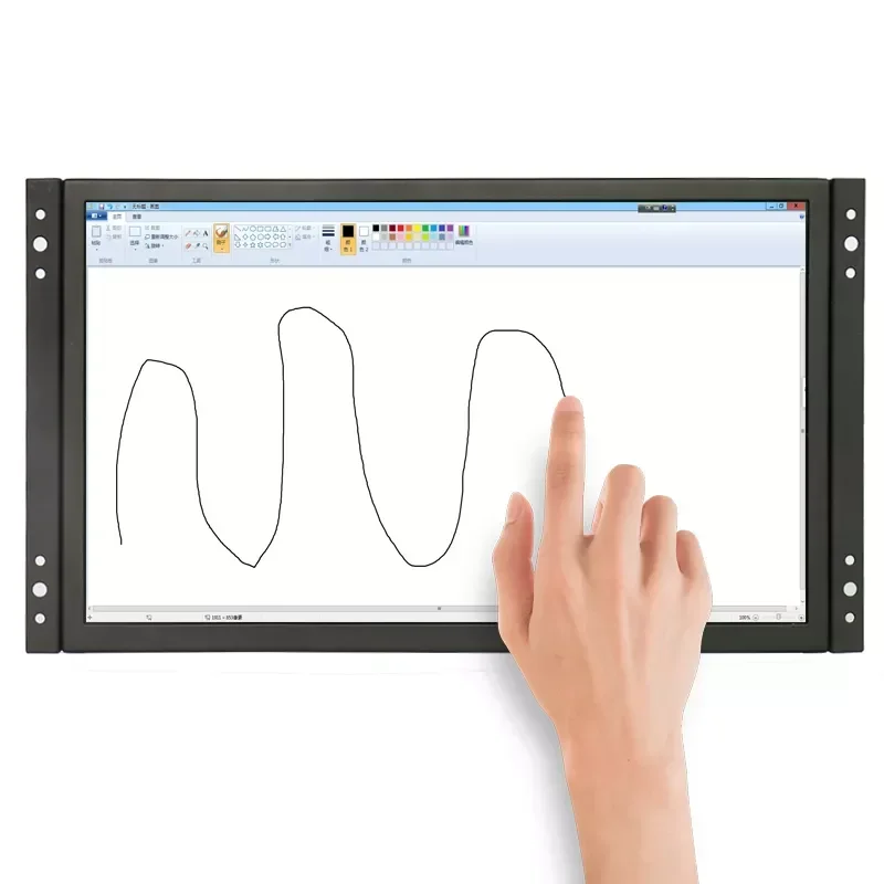 Industrial Used Open Frame Monitor 11.6 inch Widescreen 1366*768 LCD Touch Screen Display Metal Case with HDMI/VGA/USB Interface