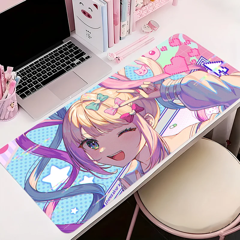 Mouse Pad Anime Non-Slip Rubber Mousepad Office Desk Mat Gaming PC Accessories Large N-NEEDY GIRL OVERDOSE Gamer Keyboard Mat