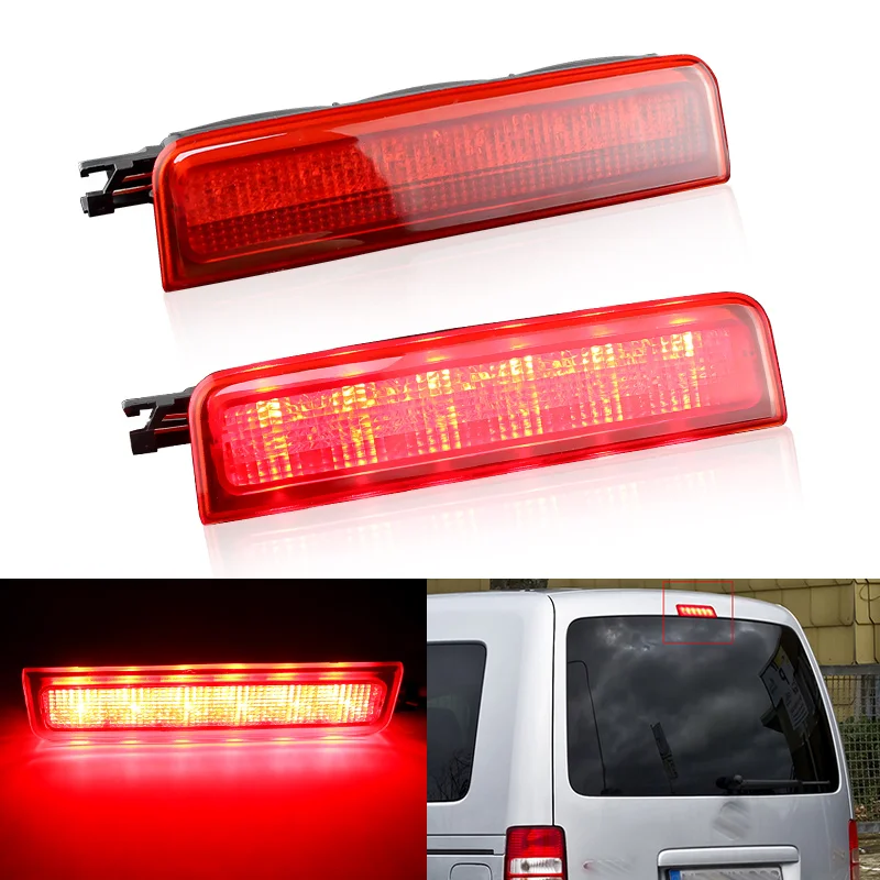 

1×for Volkswagen VW Caddy III Estate(2KB, 2KJ, 2CB, 2CJ) - Red LED High Mount 3rd Brake Light Rear Lamp Taillight OEM 2K0945087C