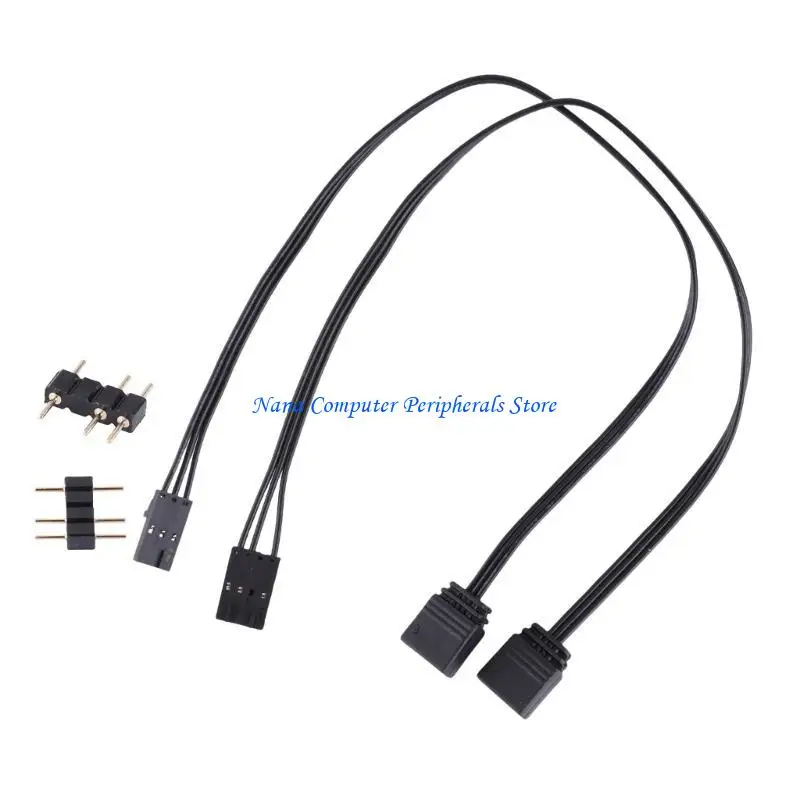 Cable adaptador del controlador F68C SQC128 para QL LL120 ICUE Synchonous Argb 4PIN 3PIN Adapter Cable