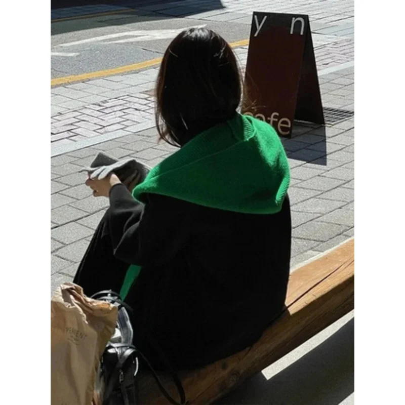 

Fashion Design Decorate Casual Hat Scarf Women Autumn Winter Korean Version Shawl Beanie Warm Striped Knitted Female