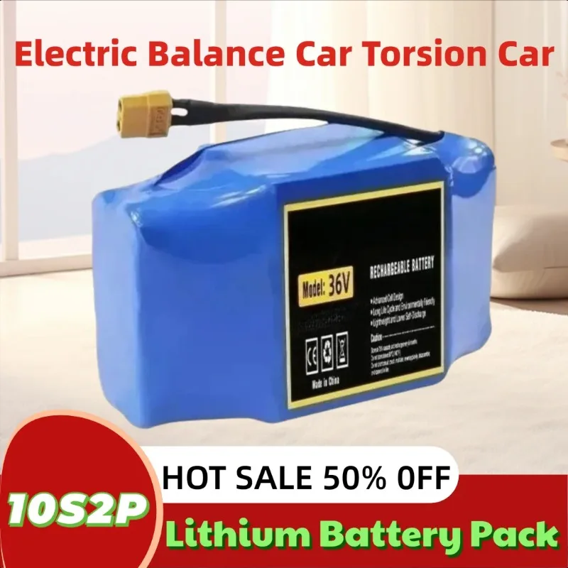 

New 10S2P 36V 4400mAh Lithium Battery Pack Electric Balance Car Torsion Car