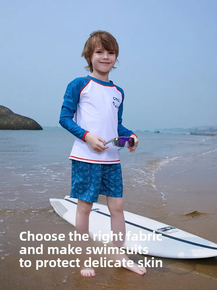 

Long-Sleeved Quick-Drying Beach Surfing Suits, Swimming Pool And Hot Children'S Outdoor Sun Protection Swimming Suits And Pants