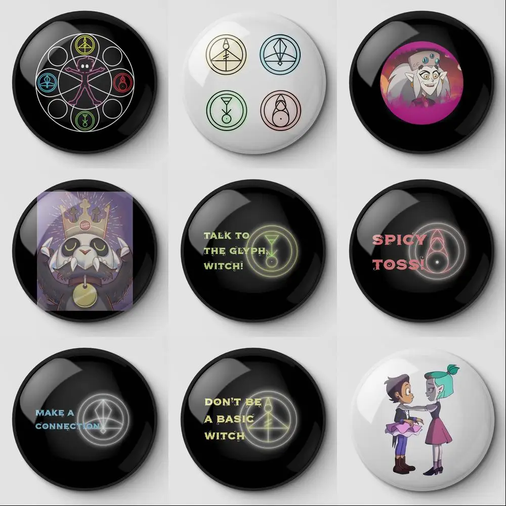 Glyph Magic regalo perfecto casa de búho para botón suave Pin personalizable amante moda divertida ropa de mujer decoración joyería regalo Metal