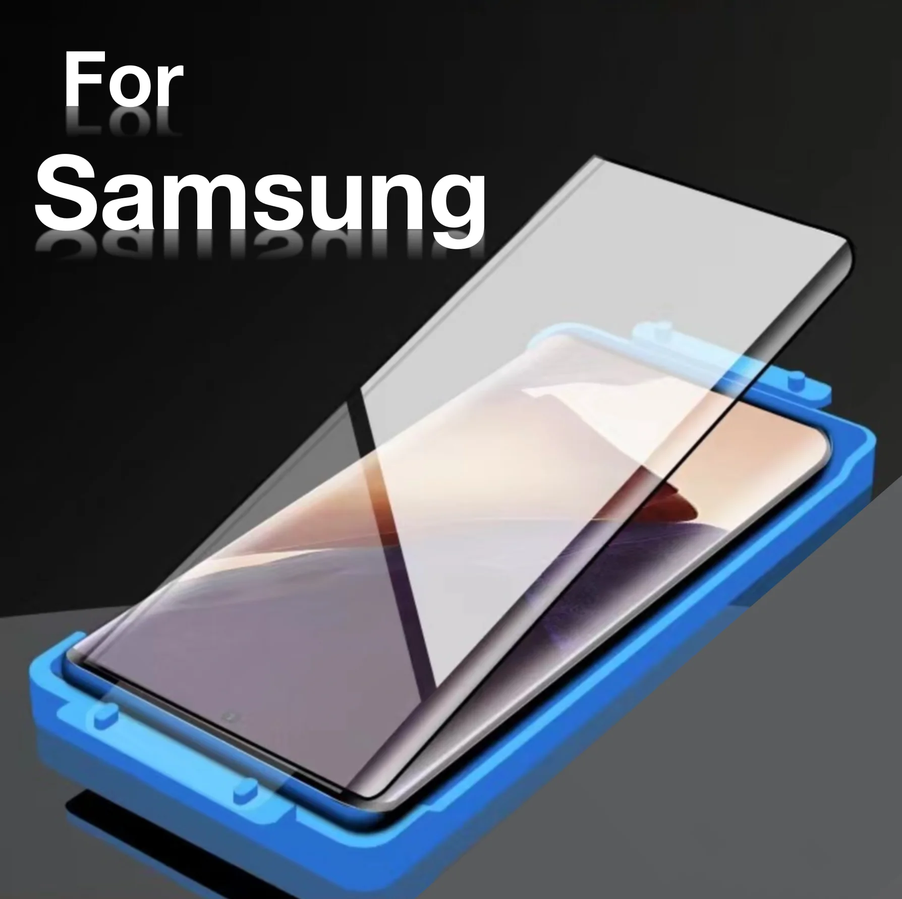 for Samsung Galaxy S24 S22 Ultra S23 PLUS S21 S20 S10 S9  Glass Explosion-proof Screen Protector Protective with Install Kit