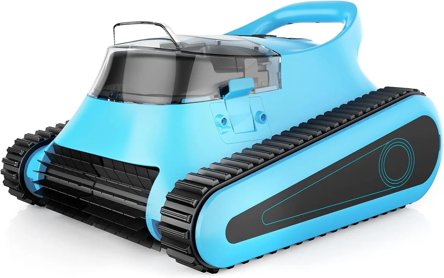 

Cordless Pool Vacuum Robot: Automatic Robotic Pool Cleaner Lasts 150 Mins Wall Climbing 180W Powerful Suction LED Indicat