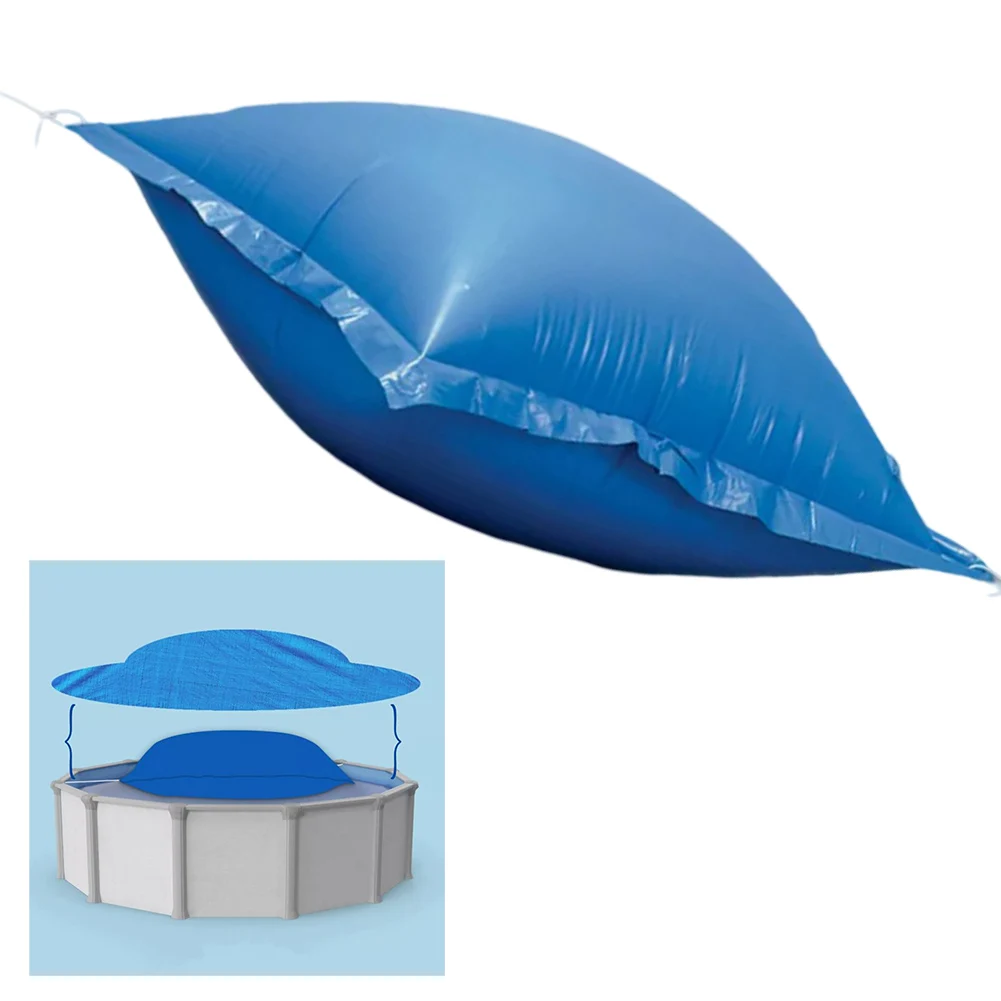 Winter Pool Cover Winter Pool Pillow PVC Material 120 X 120 Cm Cold-proof Easy To Inflate Holes And Ropes Design