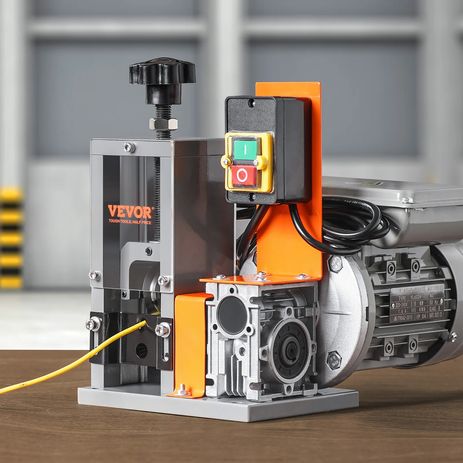 자동 와이어 스트리핑 기계, 전동 케이블 스트리퍼, 180W, 60피트/분 와이어 필러, 스트리핑 깊이 표시 기능 포함