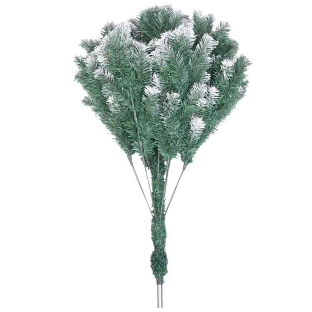 The green tip sprays white 7ft 870 branches with high-quality PVC material, and this tree is very durable Christmas tree