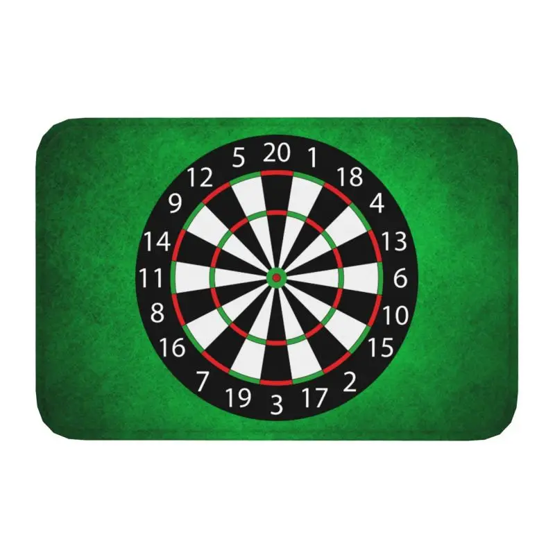 Darts Board Arrow Target Carpet Front Door Mat Anti-Slip Quick Dry Indoor Doormat Garden Garage Entrance Kitchen Rug