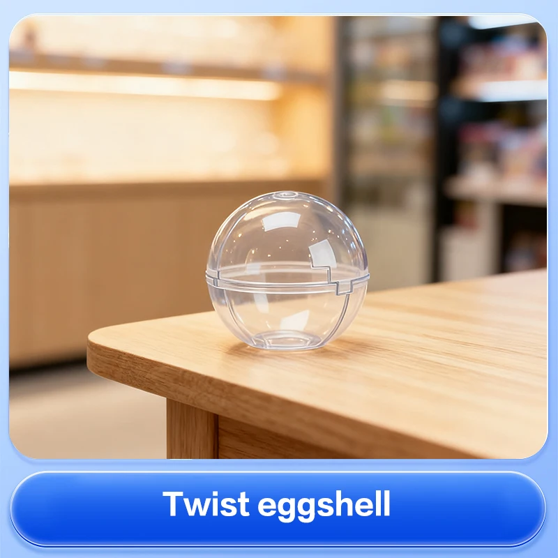 50PCS Clear Can Open Transparency Plastic Capsule Toy Surprise Ball Tiny Container Making Things Model