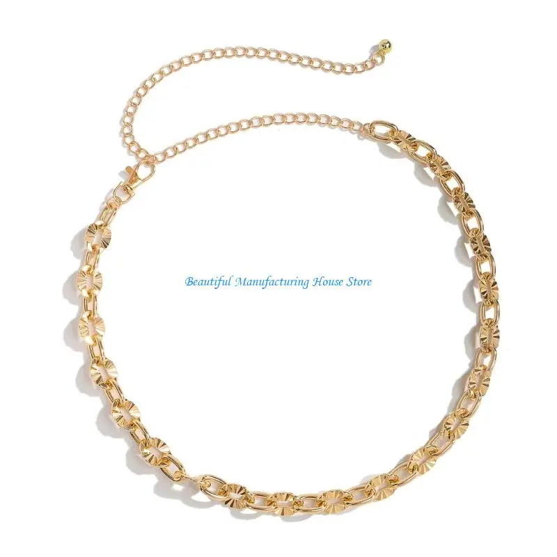 E56A Metal Waist Chain Easy Single Clasp Enables Hand Operation For Daily Use